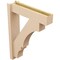 Ekena Millwork 6-in W x 24-in D x 32-in H Balboa Block Rough Cedar Woodgrain TimberThane Outlooker, Primed Tan OUTUR060X24X32BOA44RCPR - alternate 5
